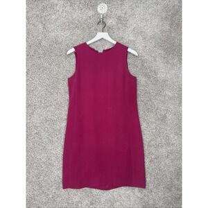 Vince Women's Mini Hot Pink Sheath Dress 100%‎ Silk Size 6